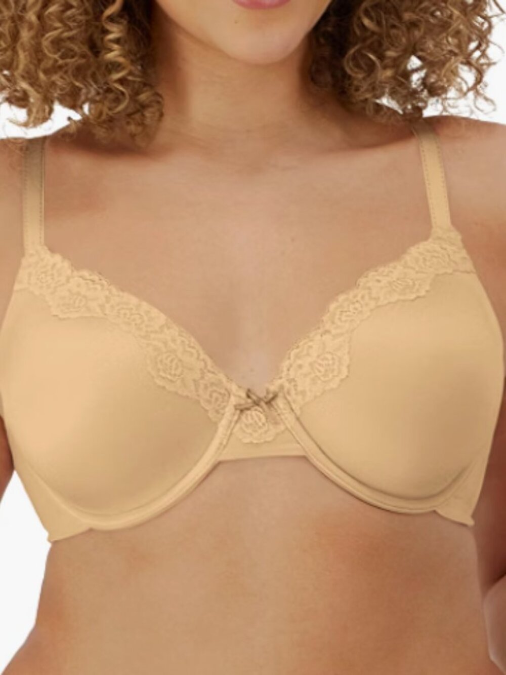 Maidenform Padded Underwire Full Coverage T-Shirt Bra Beige Size 40DD - 8642
